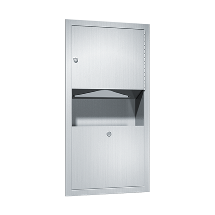 Paper Towel Dispenser and Wast Receptacle