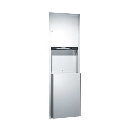 Paper Towel and Waste Receptacle 17 1/4" x 56"