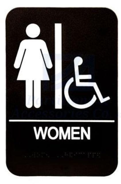 ADA Women Restroom Sign